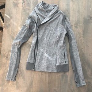 Grey lululemon double zip jacket